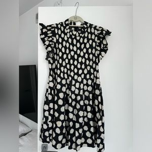 SEA white and black dress